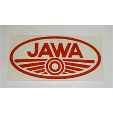 SAMOLEPKA - JAWA - MALÁ - (ČERVENÝ ZNAK NA PRŮHLEDNÉM PODKLADU)